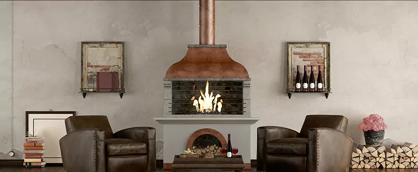 Thelin Hearth Products Providence Pellet Insert Fireplace Installation in Hurst, TX