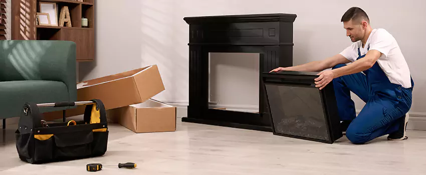 Old Rusted Metal Fireplace Repair And Replacement in Hurst, TX